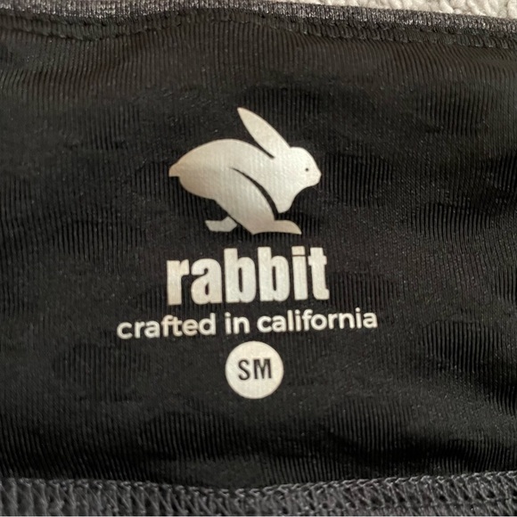 Rabbit Women's Size SM Activewear Running Gray Zip Ankle 26 x 25 Leggings - Picture 4 of 13